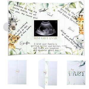 Baby Shower Guest Book Green White Signature Book DIY Party Decorations Keepsake